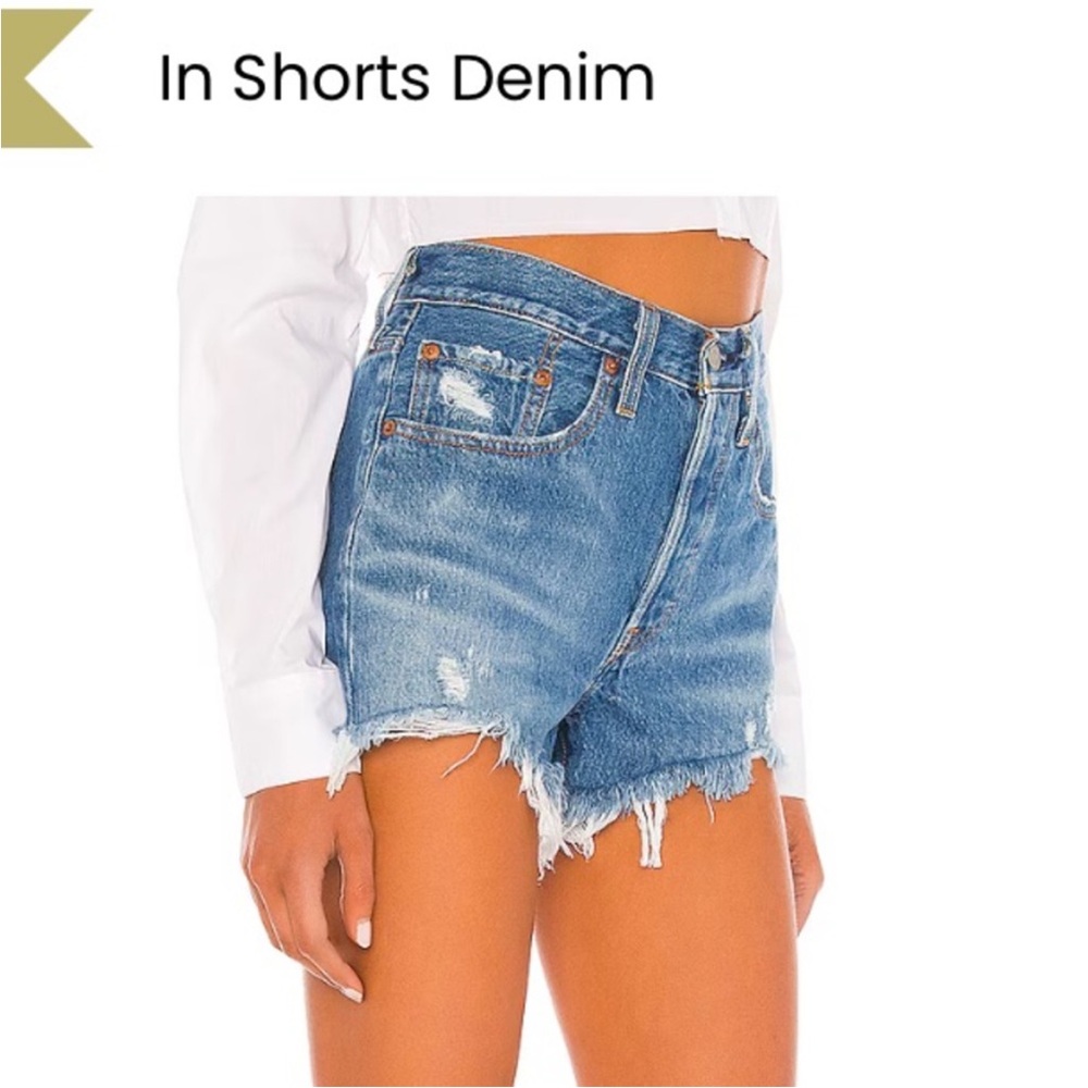 Hollister Distressed Blue Denim Women's Shorts